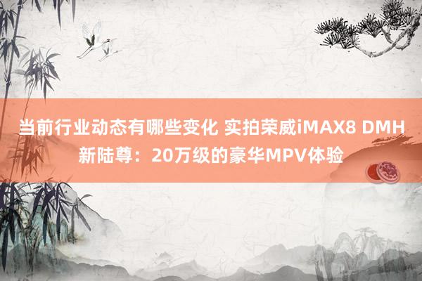 当前行业动态有哪些变化 实拍荣威iMAX8 DMH新陆尊：20万级的豪华MPV体验