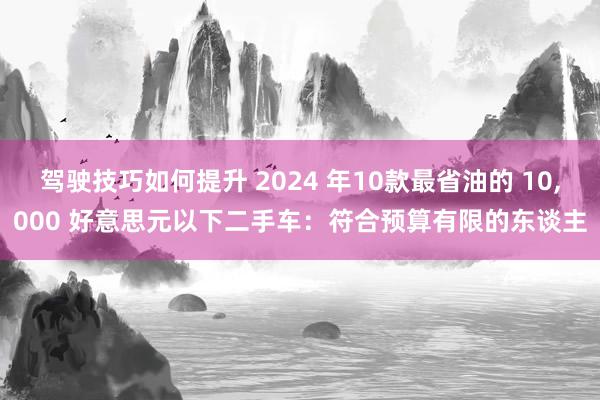 驾驶技巧如何提升 2024 年10款最省油的 10,000 