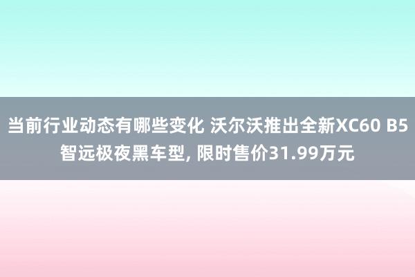 当前行业动态有哪些变化 沃尔沃推出全新XC60 B5智远极夜