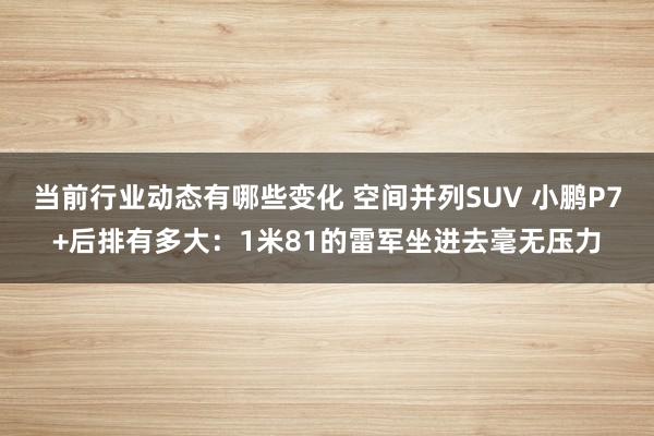 当前行业动态有哪些变化 空间并列SUV 小鹏P7+后排有多大