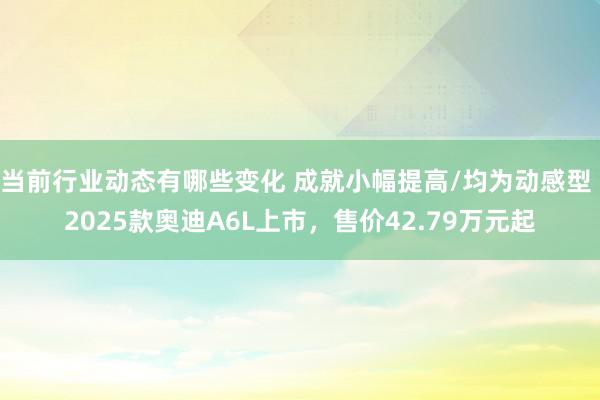 当前行业动态有哪些变化 成就小幅提高/均为动感型 2025款